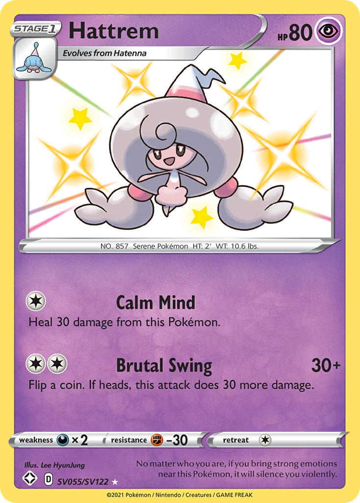 Hattrem Pokémon card