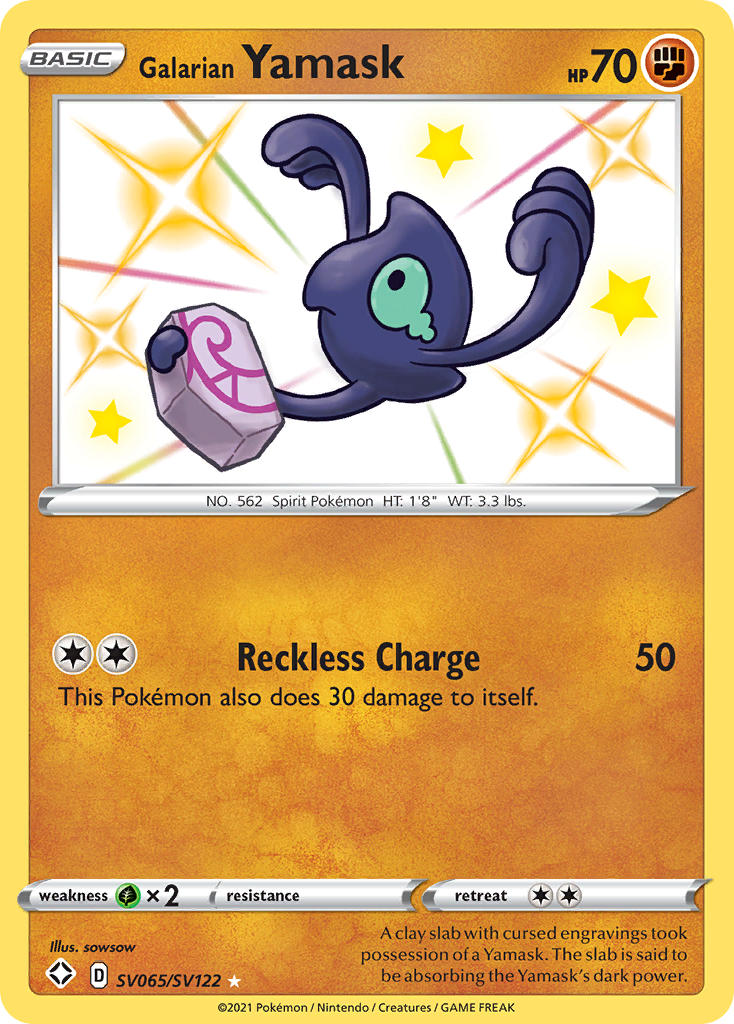 Galarian Yamask Pokémon card