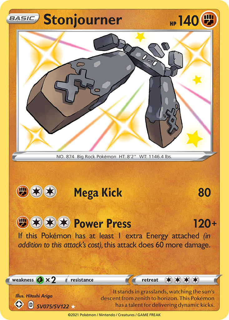 Stonjourner Pokémon card