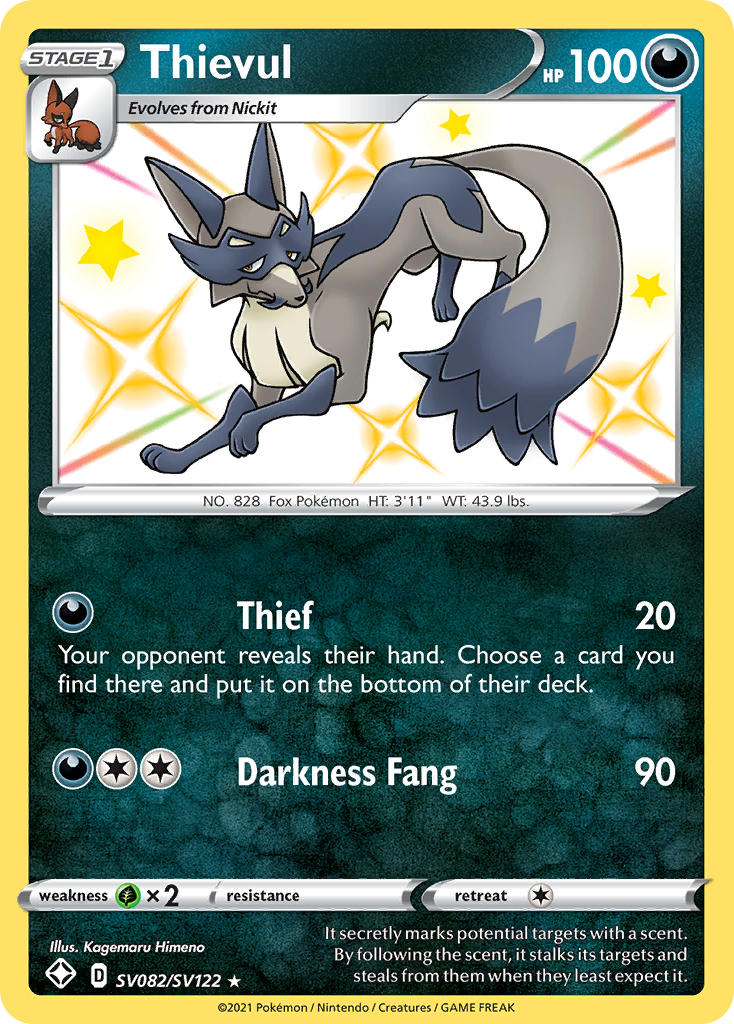 Thievul Pokémon card