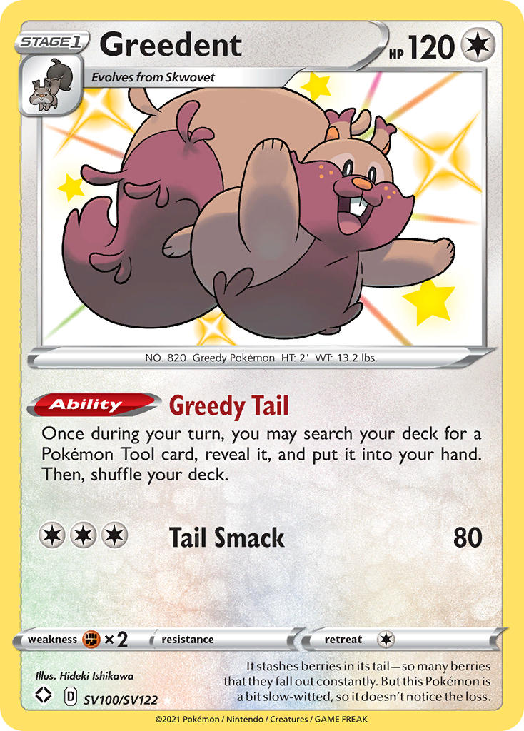 Greedent Pokémon card
