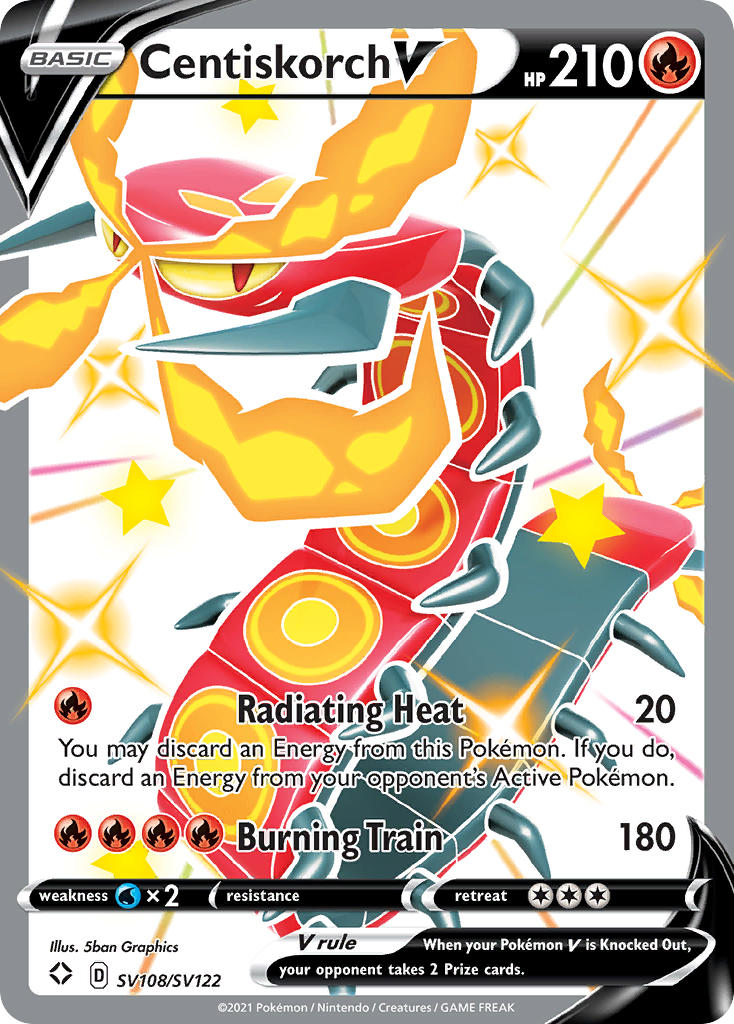Centiskorch V Pokémon card