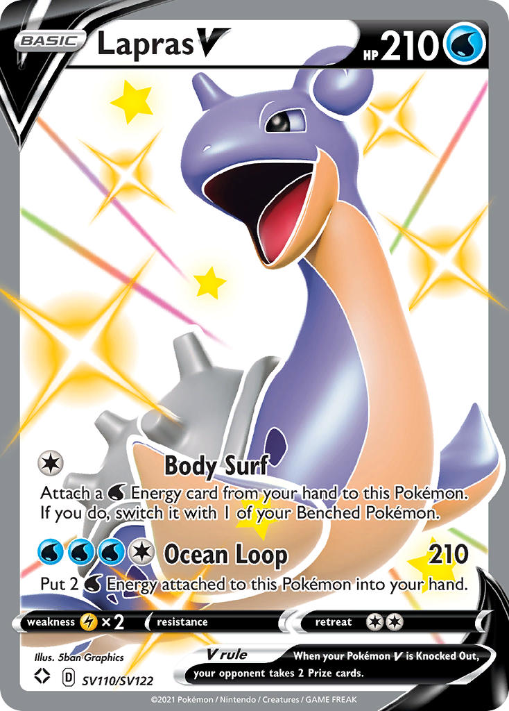 Lapras V Pokémon card
