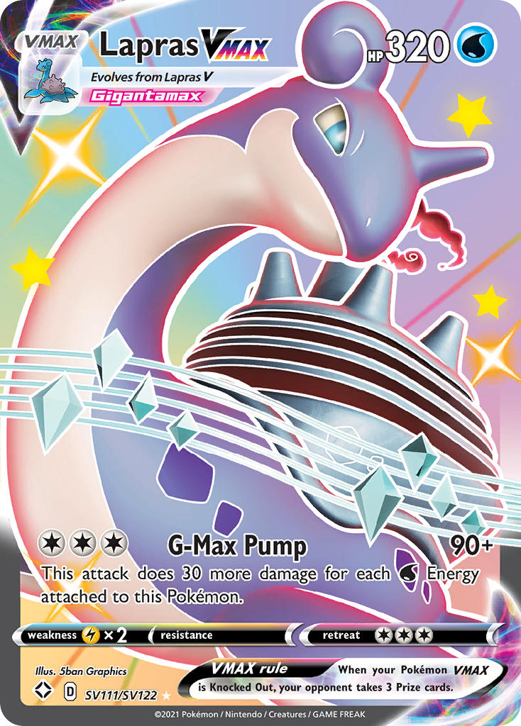 Lapras VMAX Pokémon card