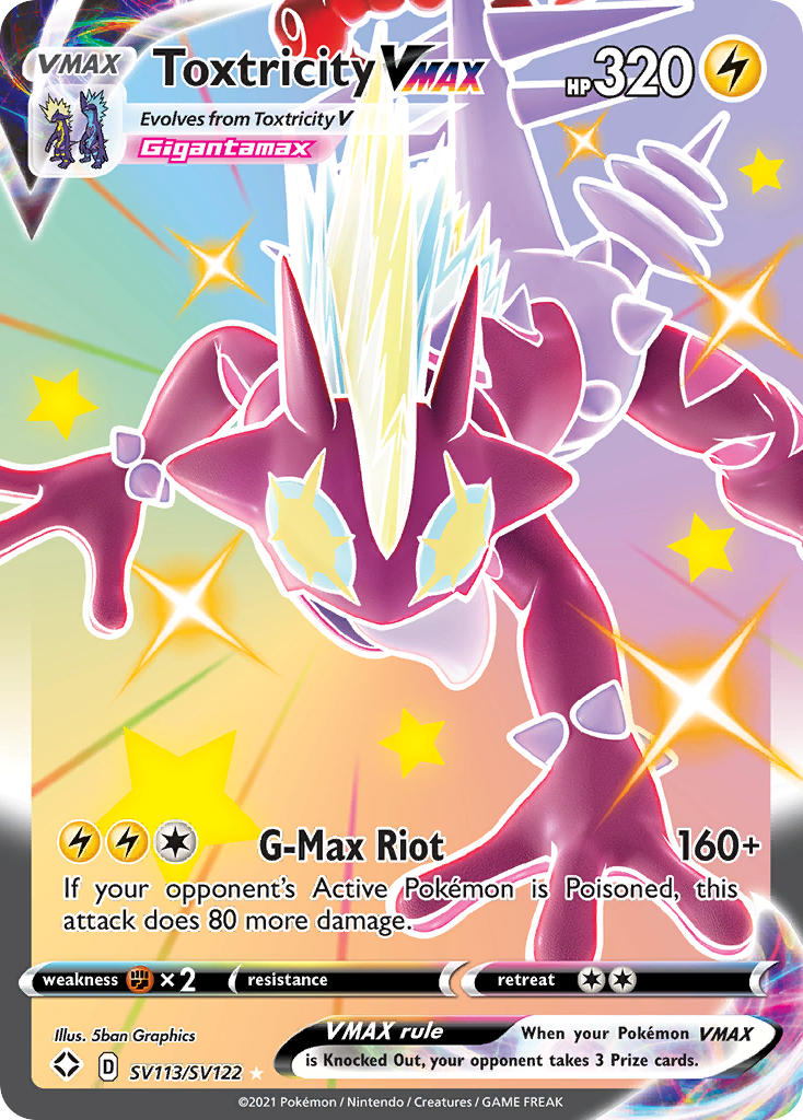 Toxtricity VMAX Pokémon card
