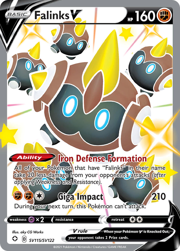Falinks V Pokémon card