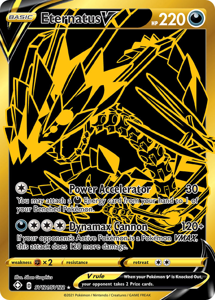 Eternatus V Pokémon card