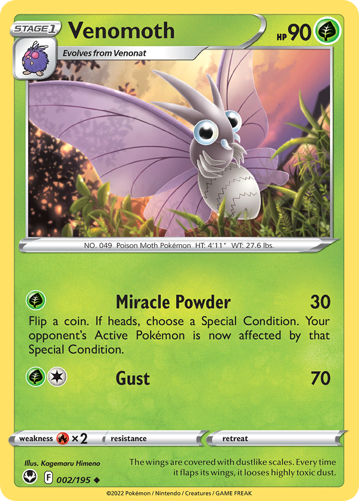 Venomoth Pokémon card