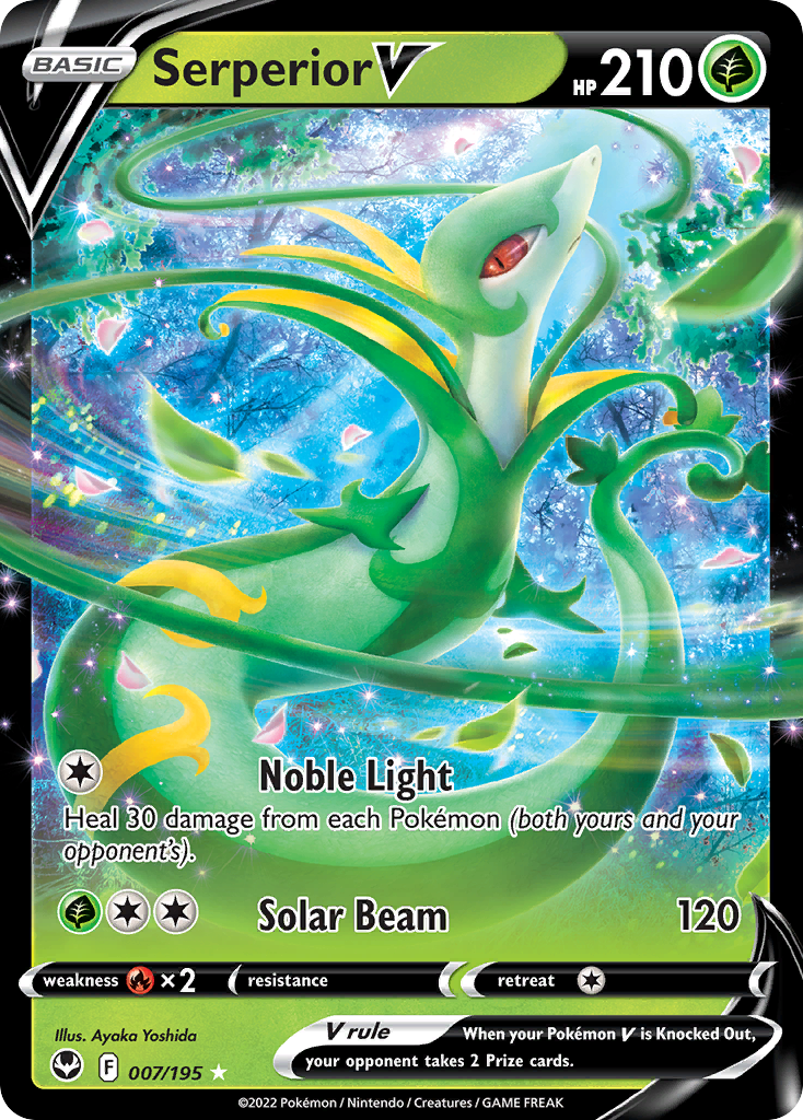 Serperior V Pokémon card