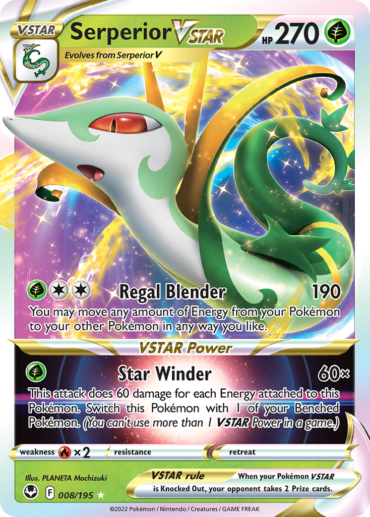 Serperior VSTAR Pokémon card