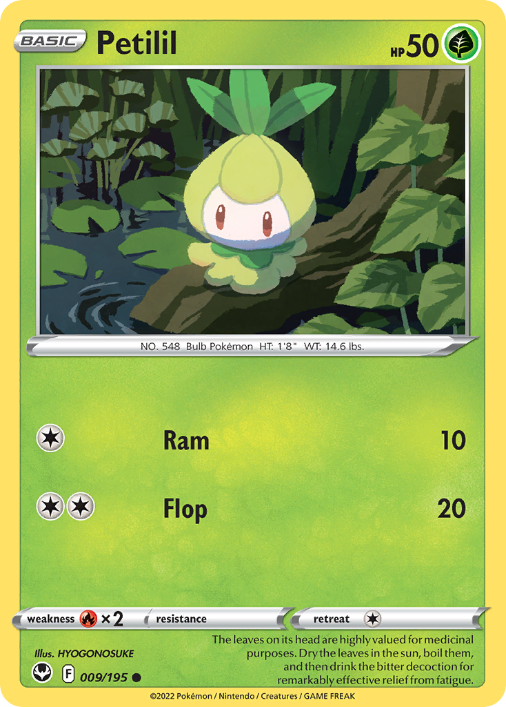 Petilil Pokémon card
