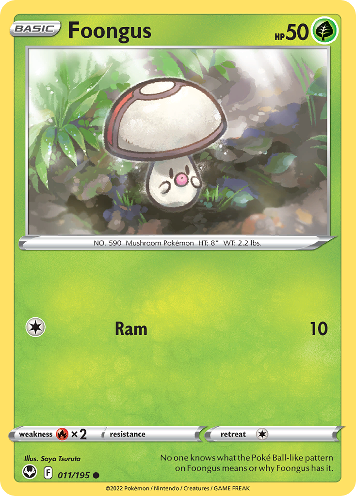 Foongus Pokémon card
