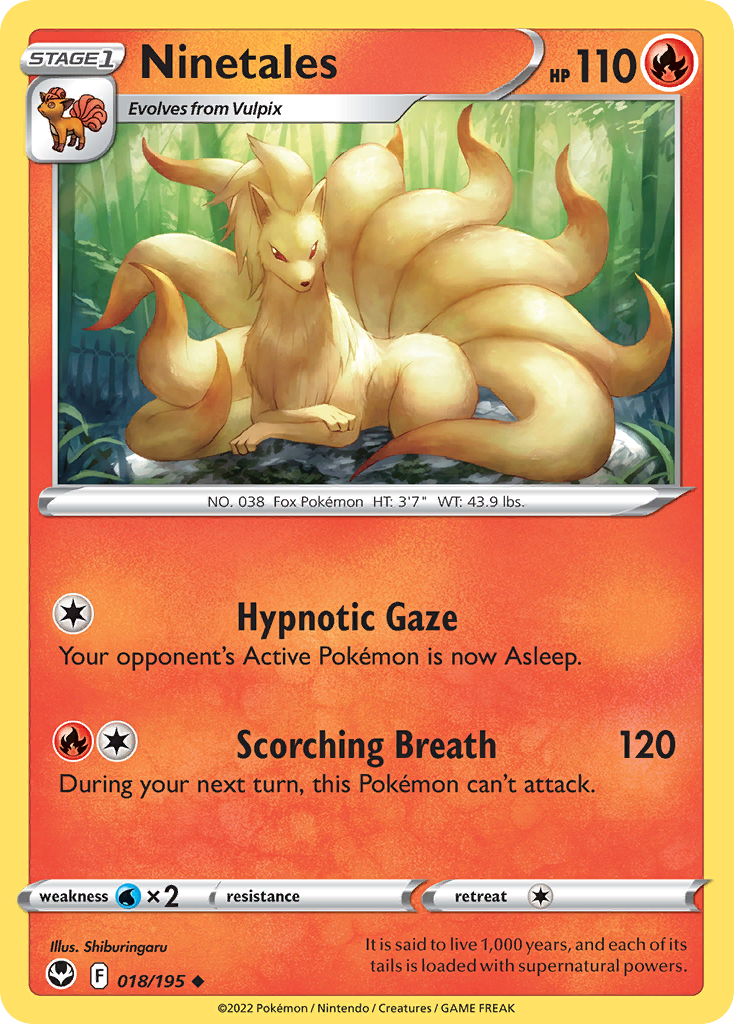 Ninetales Pokémon card