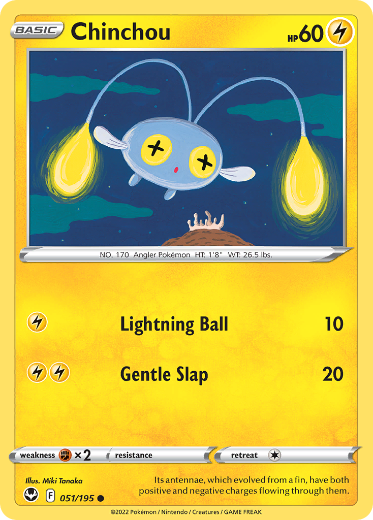 Chinchou Pokémon card