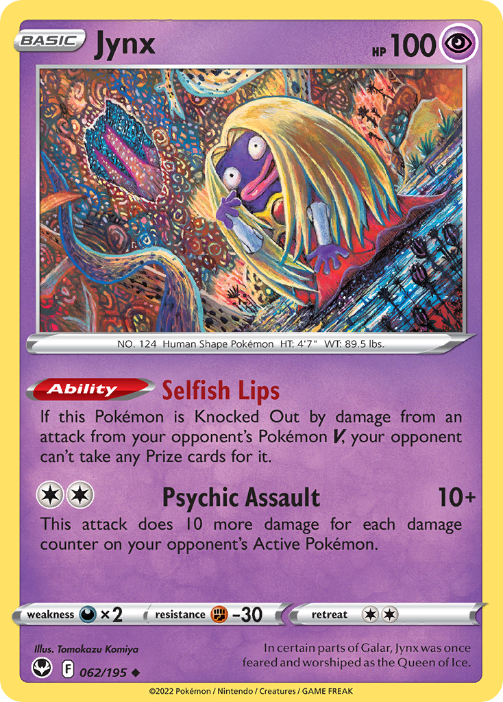 Jynx Pokémon card