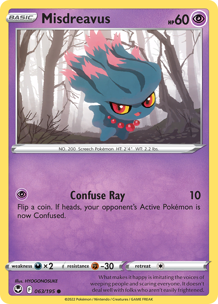 Misdreavus Pokémon card