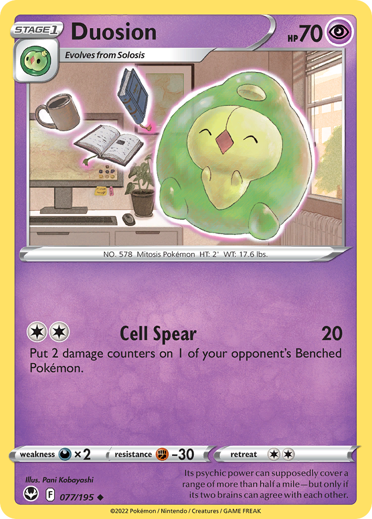 Duosion Pokémon card