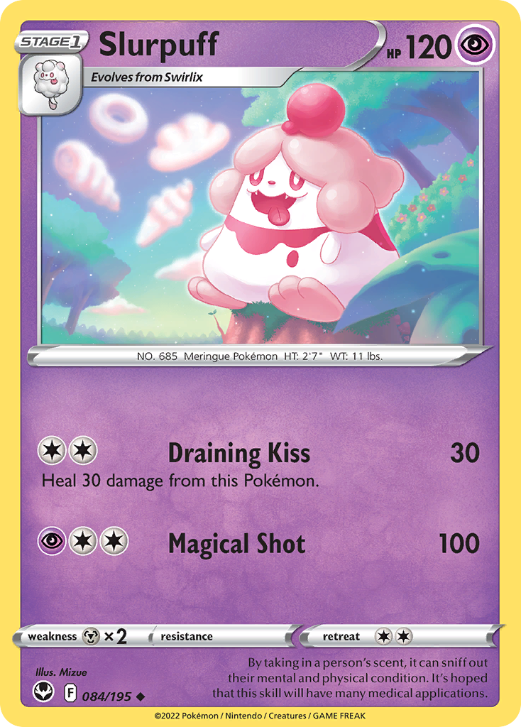 Slurpuff Pokémon card