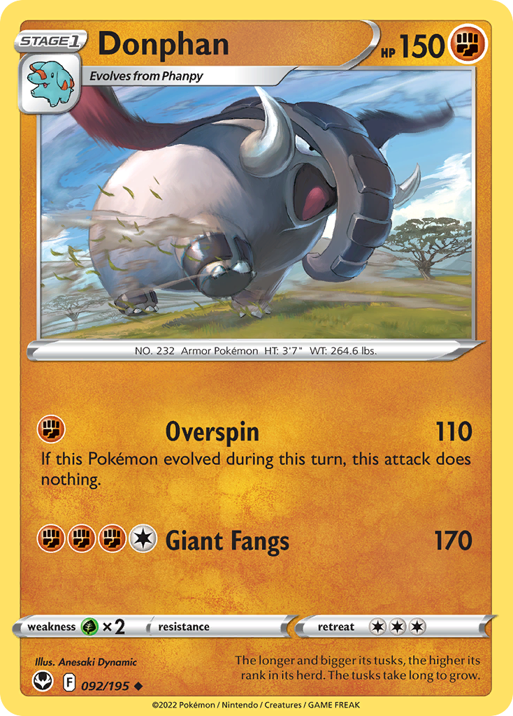 Donphan Pokémon card