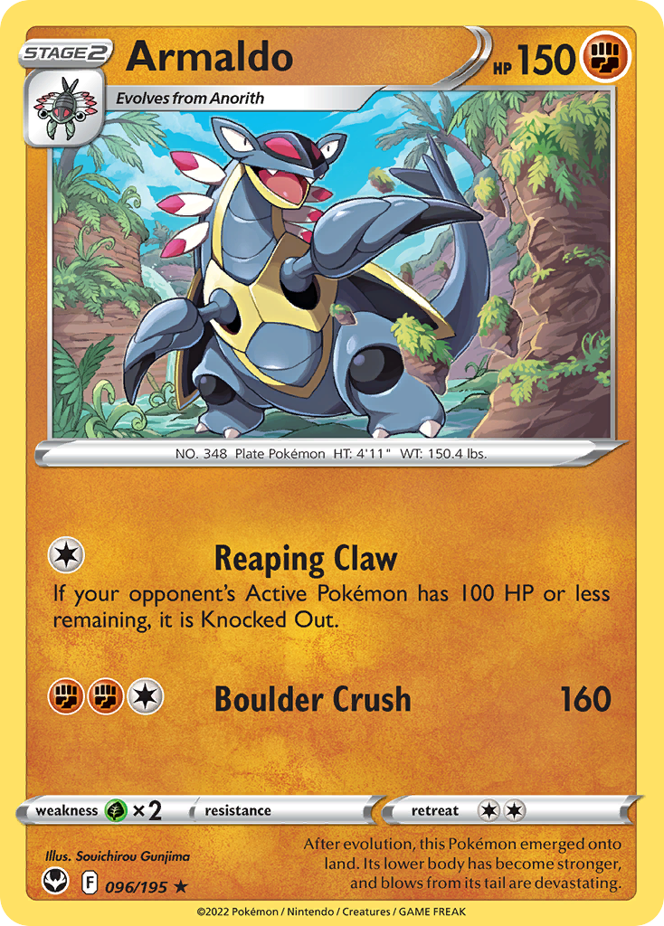 Armaldo Pokémon card