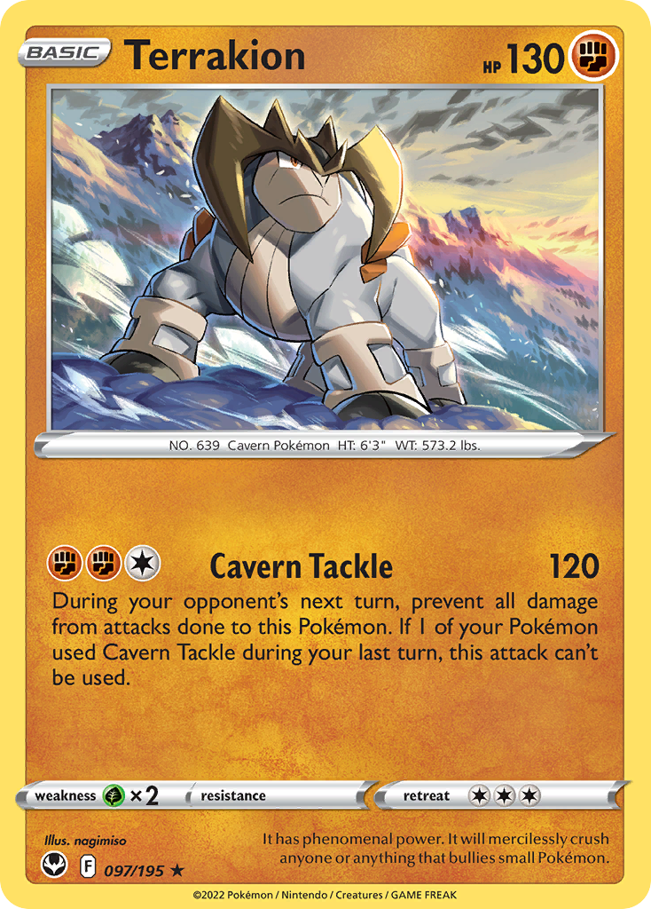 Terrakion Pokémon card