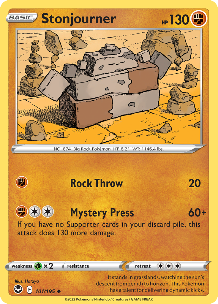 Stonjourner Pokémon card