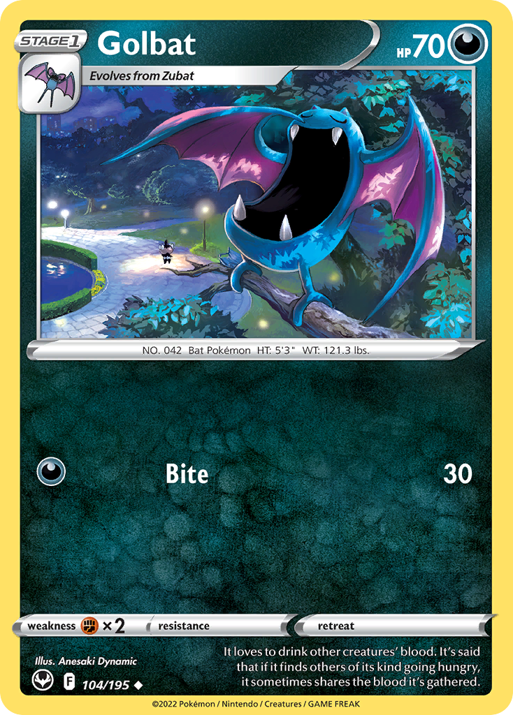 Golbat Pokémon card