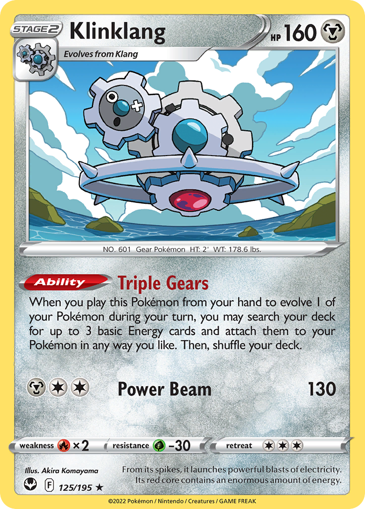 Klinklang Pokémon card