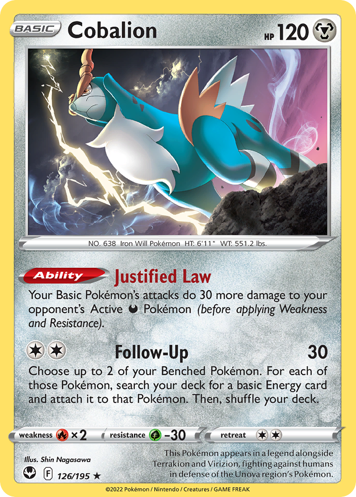 Cobalion Pokémon card
