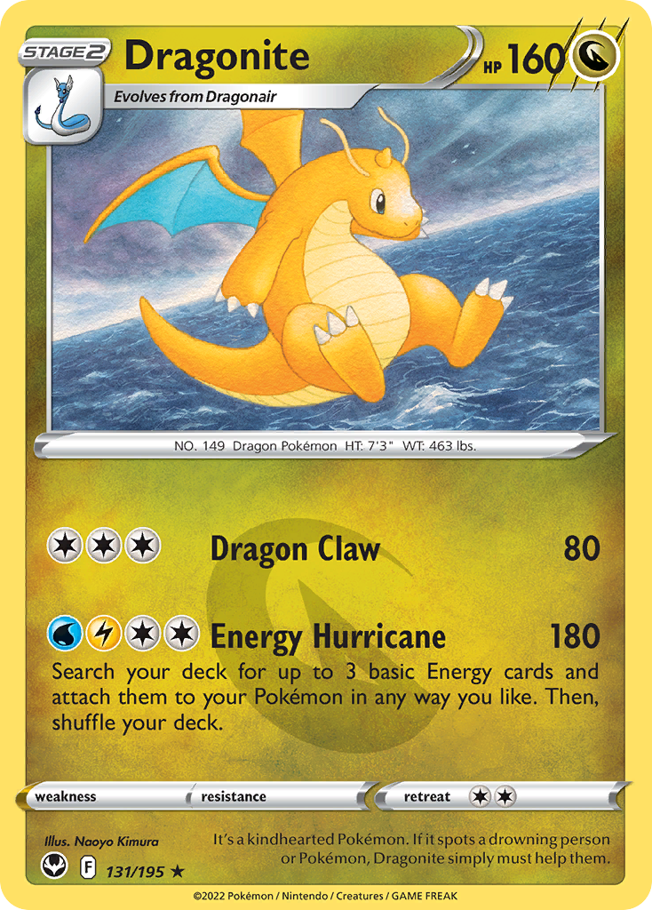 Dragonite Pokémon card