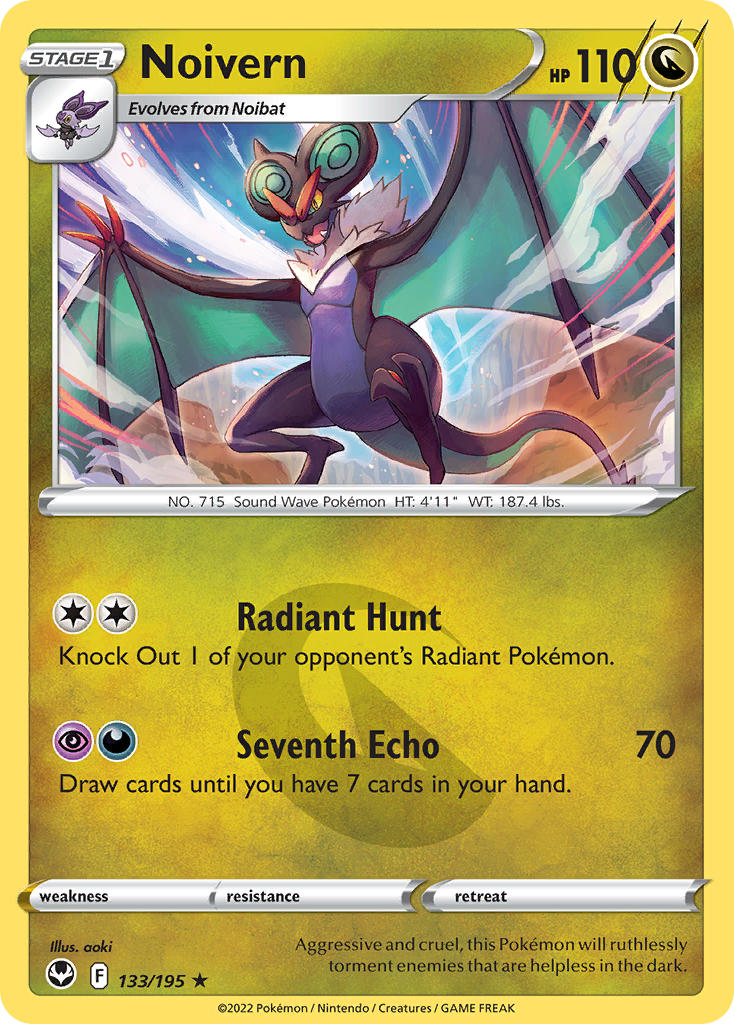 Noivern Pokémon card