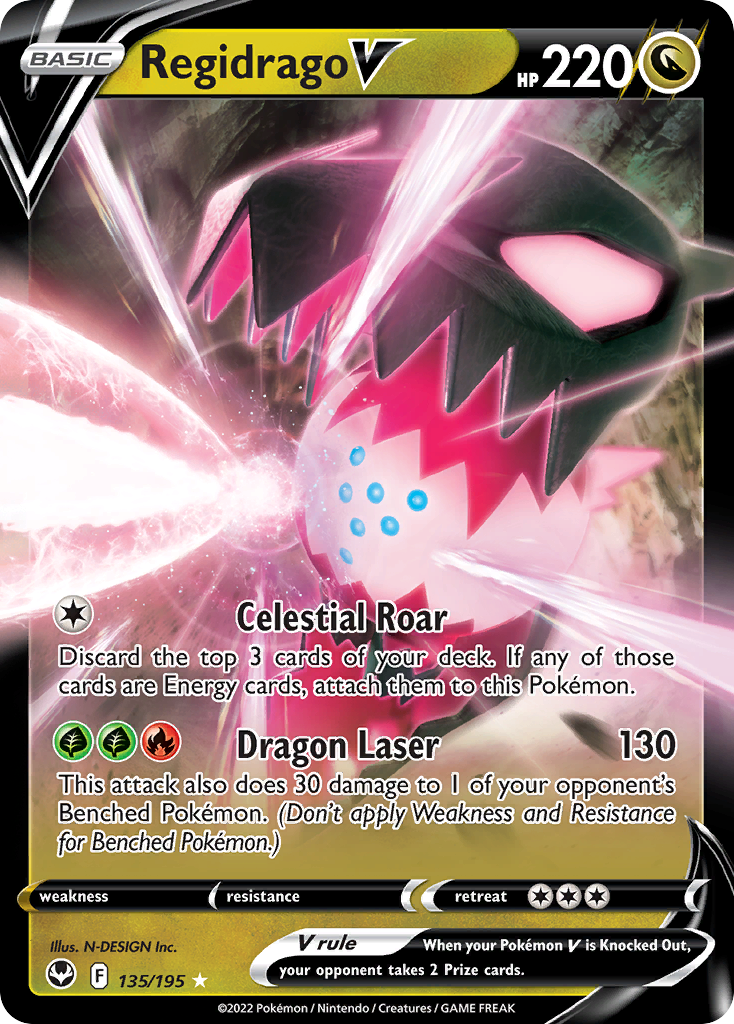 Regidrago V Pokémon card