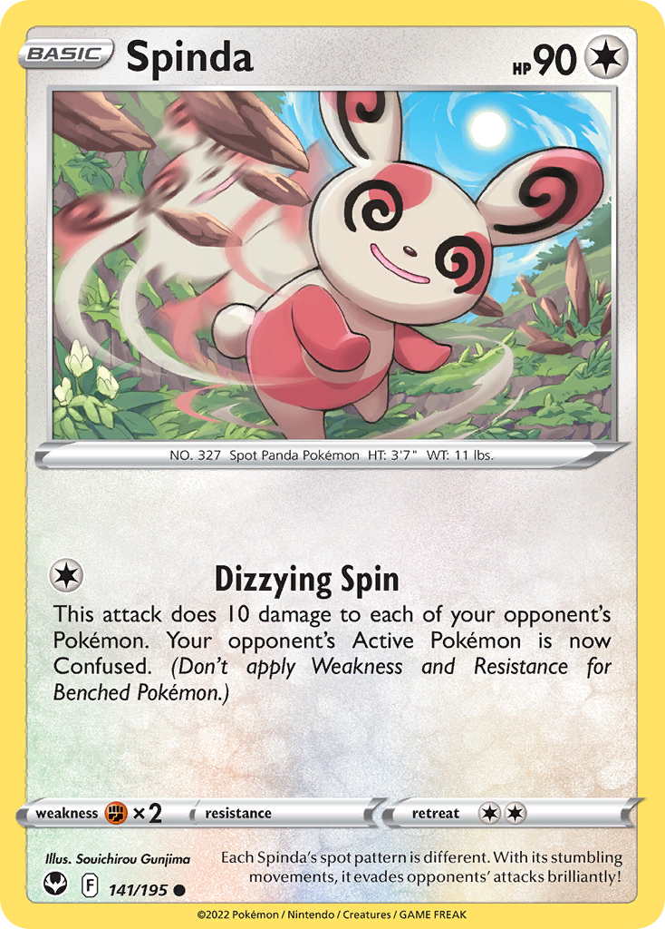Spinda Pokémon card