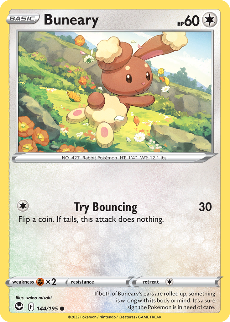Buneary Pokémon card