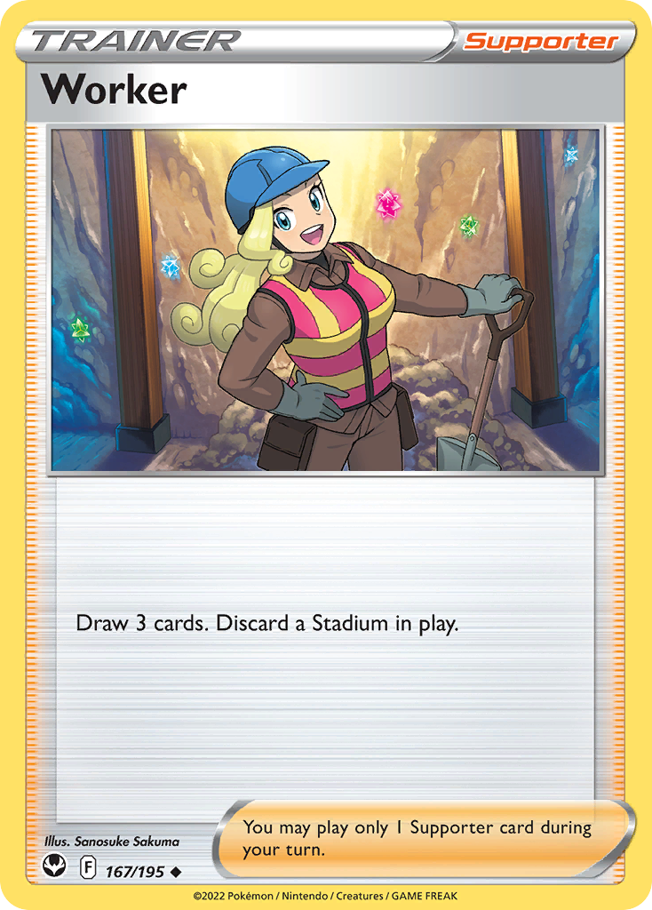 Worker Pokémon card
