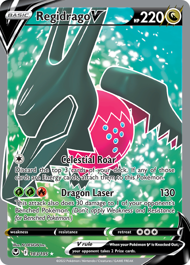 Regidrago V Pokémon card