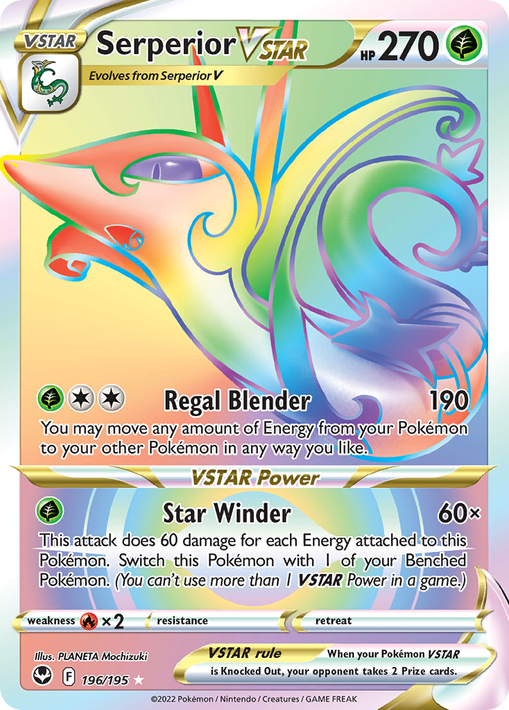 Serperior VSTAR Pokémon card