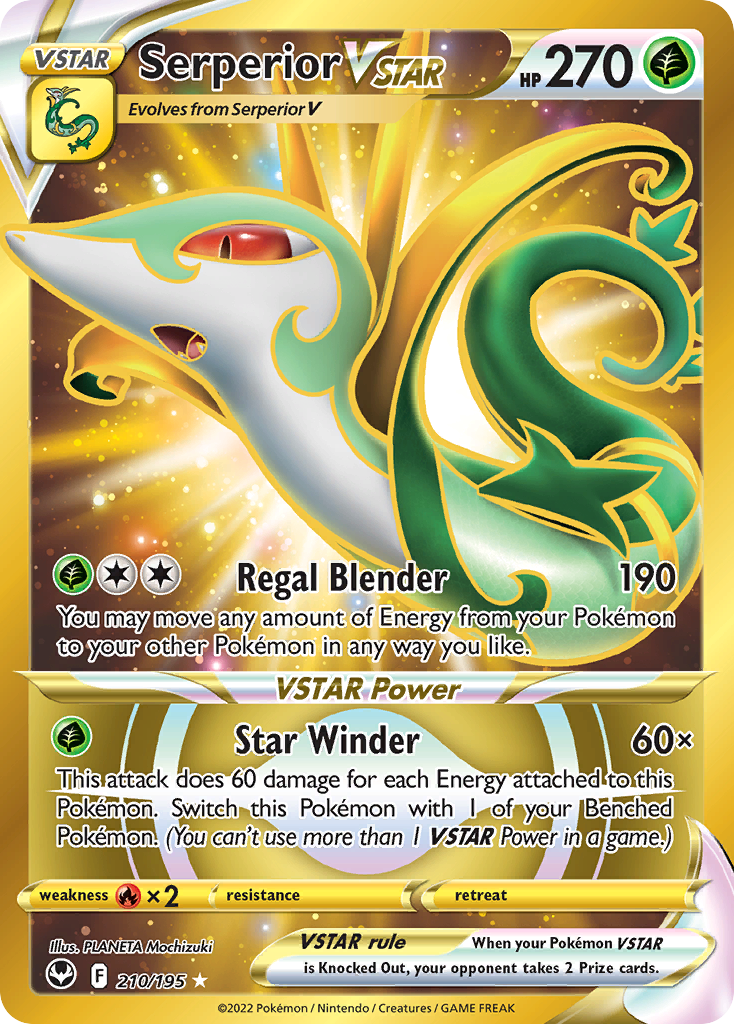 Serperior VSTAR Pokémon card