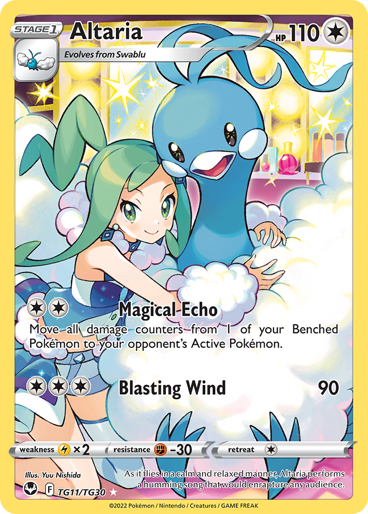 Altaria Pokémon card