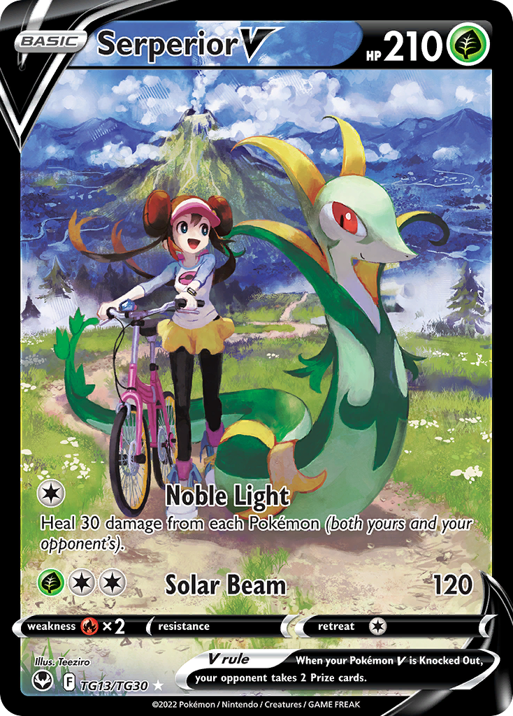 Serperior V Pokémon card
