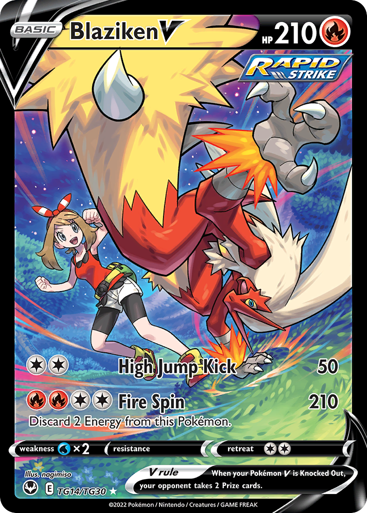 Blaziken V Pokémon card