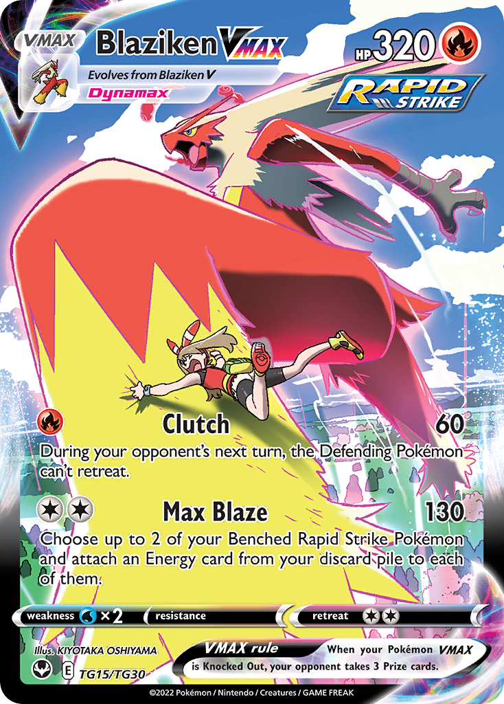 Blaziken VMAX Pokémon card
