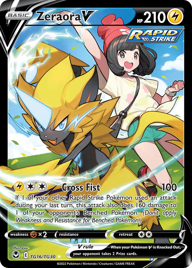Zeraora V Pokémon card