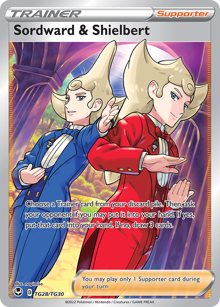 Sordward & Shielbert Pokémon card
