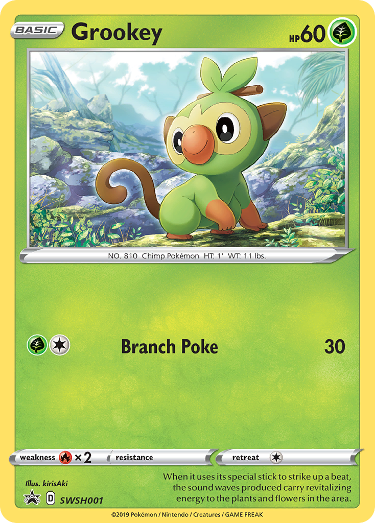 Grookey Pokémon card