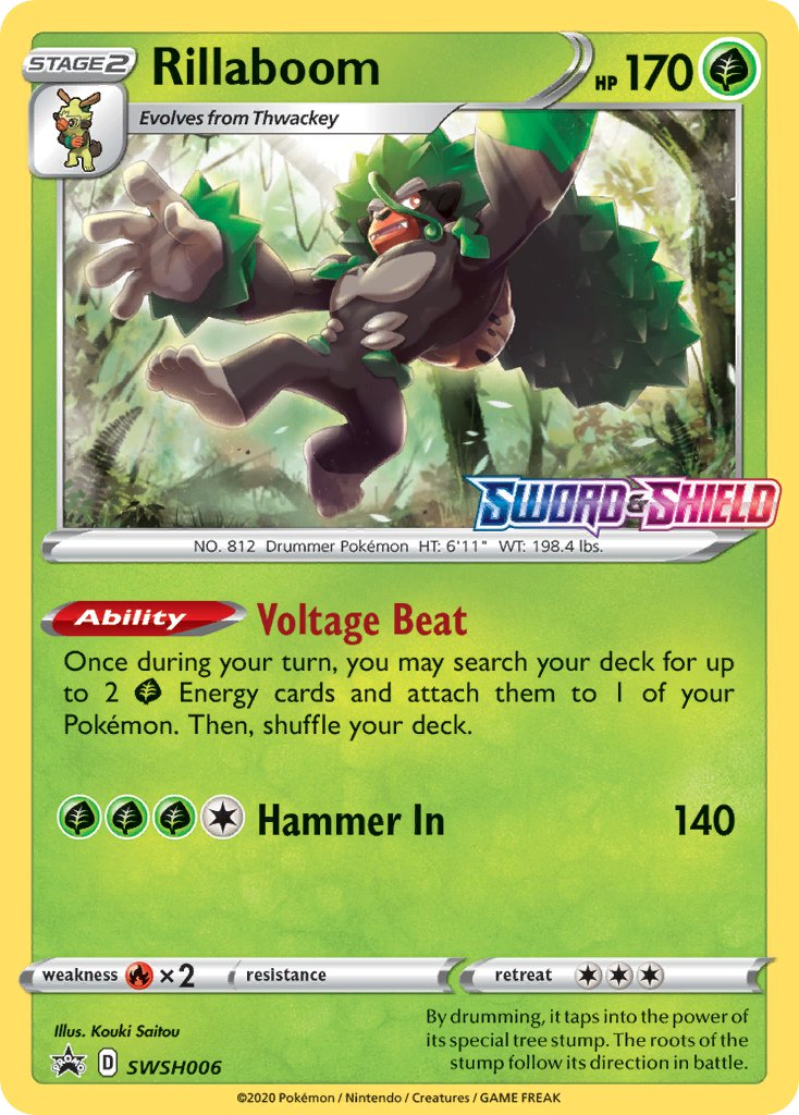 Rillaboom Pokémon card
