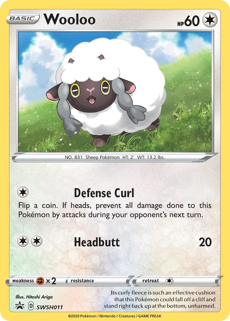 Wooloo Pokémon card
