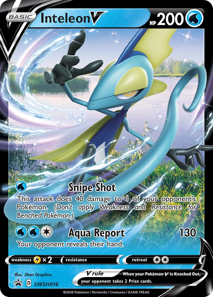 Inteleon V Pokémon card