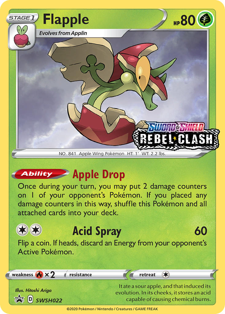 Flapple Pokémon card