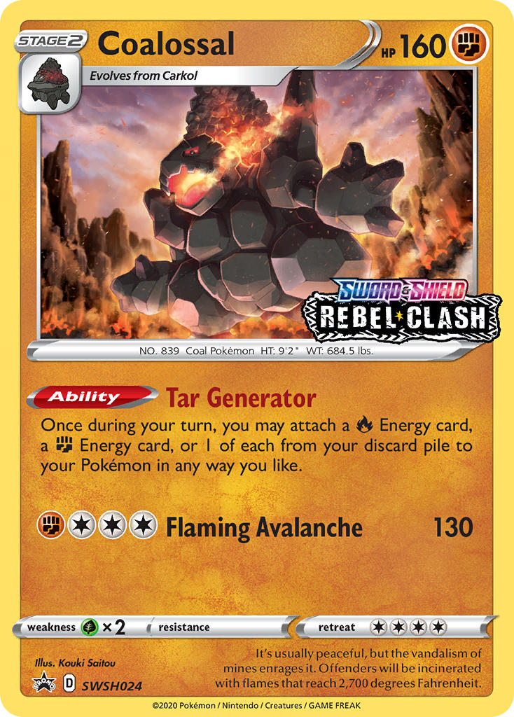 Coalossal Pokémon card
